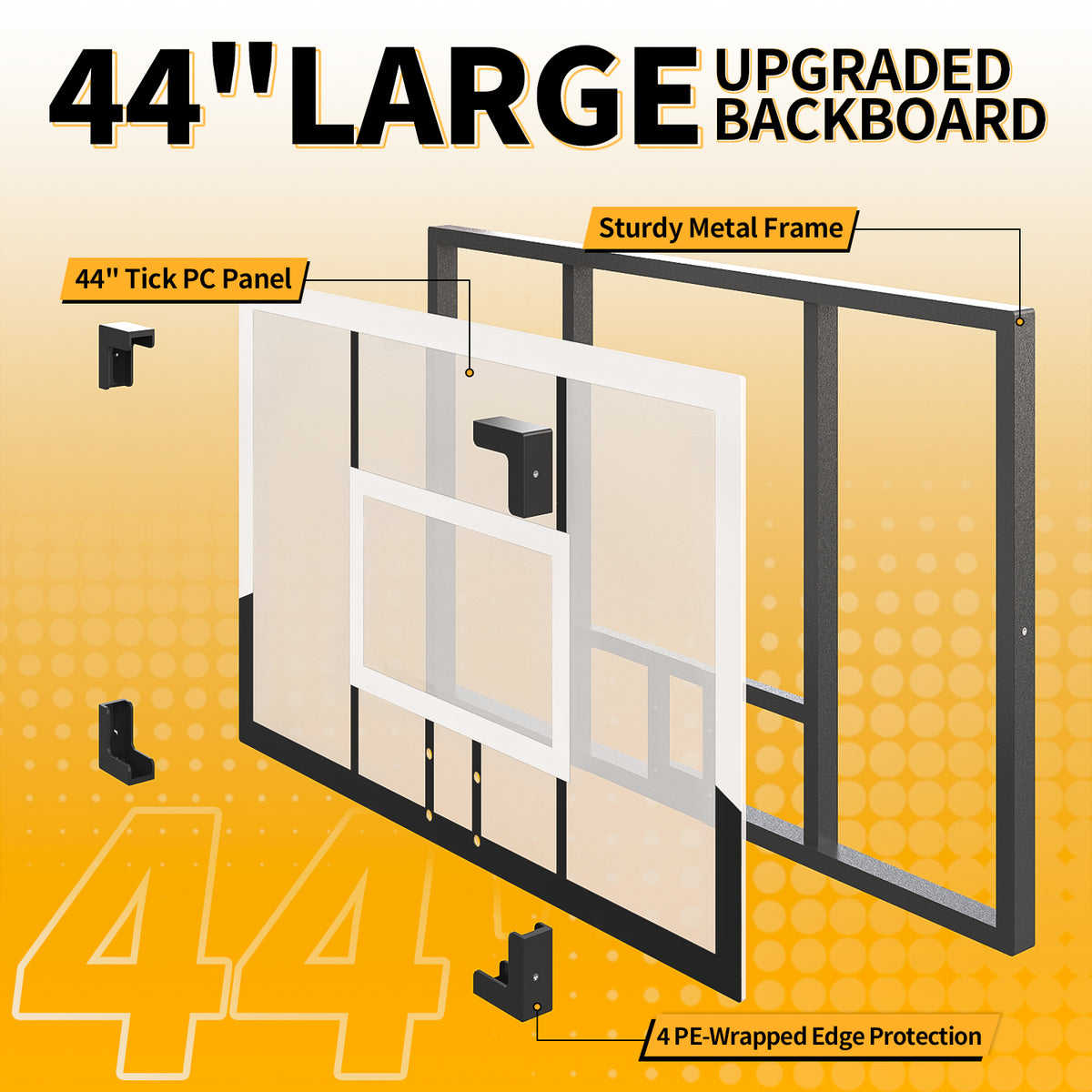 Portable Basketball Hoop 44 Inch Outdoor Backboard, 10FT Height Adjustable Basketball Goal for Teens, Kids and Adults, Play in Yard Park Gym Driveway Indoors
