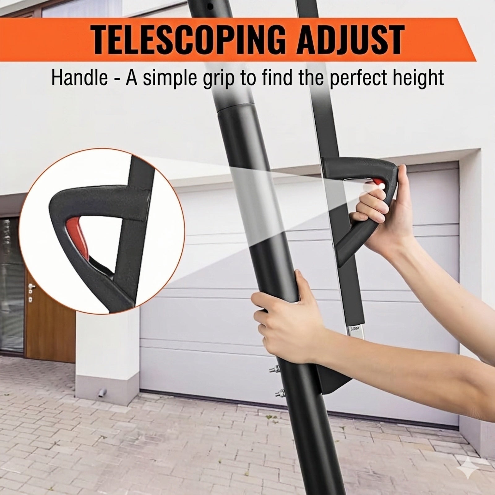 Bexfil Portable Basketball Hoop, 4.0-8.5FT Adjustable Basketball Goal System, 33 Inch Outdoor Basketball Hoop and Goals for Kids, Youth, and Adults in The Backyard, Driveway with PC Backboard